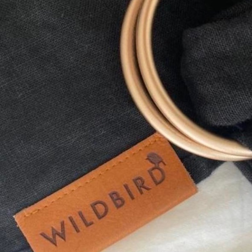 Wildbird Raven Black Linen Ring Sling